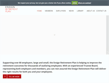 Tablet Screenshot of ensignpensions.com